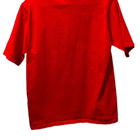 Champion • Large Logo T-Shirt • Crew Neck • Red • Men’s Size  Medium • Vintage - Picture 3 of 3